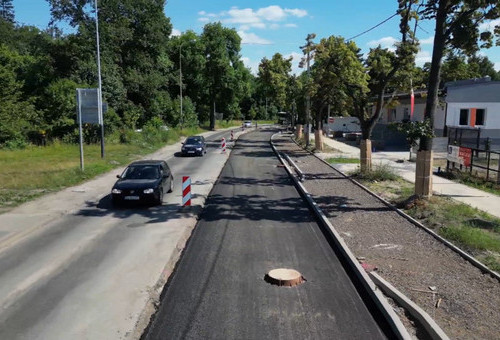 Ulica Krakowska na półmetku remontu