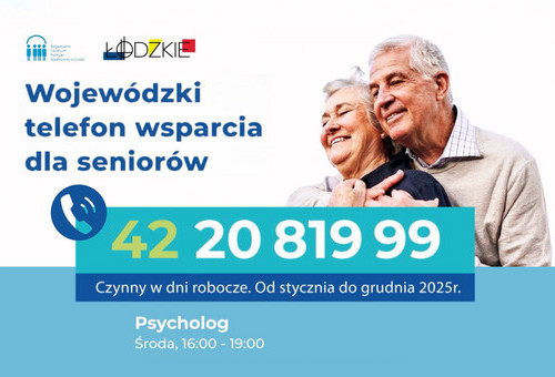 Seniorze, telefon wsparcia Ci pomoże
