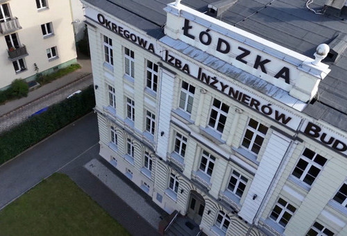 Siedziba Łódzkiej Okręgowej Izby Inżynierów Budownictwa przy ulicy Północnej 39